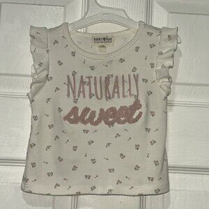 New Rabbit and Bear T-Shirt Says Natually Sweeet SO Adorable 12 Months